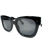 CHIMI Womens Core 08 Square Sunglasses Black (MSRP $180)