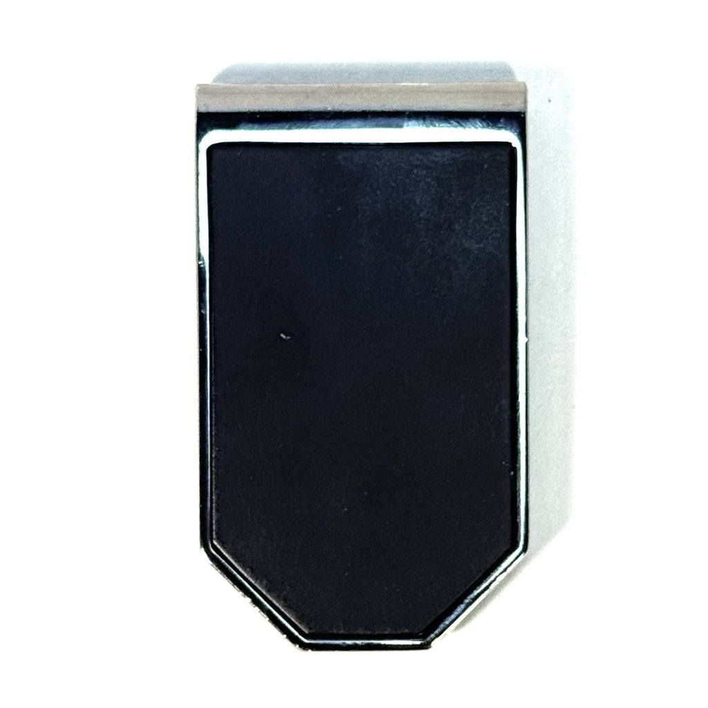 DUNHILL Black Rubberized Lacquer Metal Money Clip (MSRP $225)
