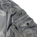 DIESEL Mens Reversible Nylon Zip Bomber Jacket Coat Black (MSRP $495)