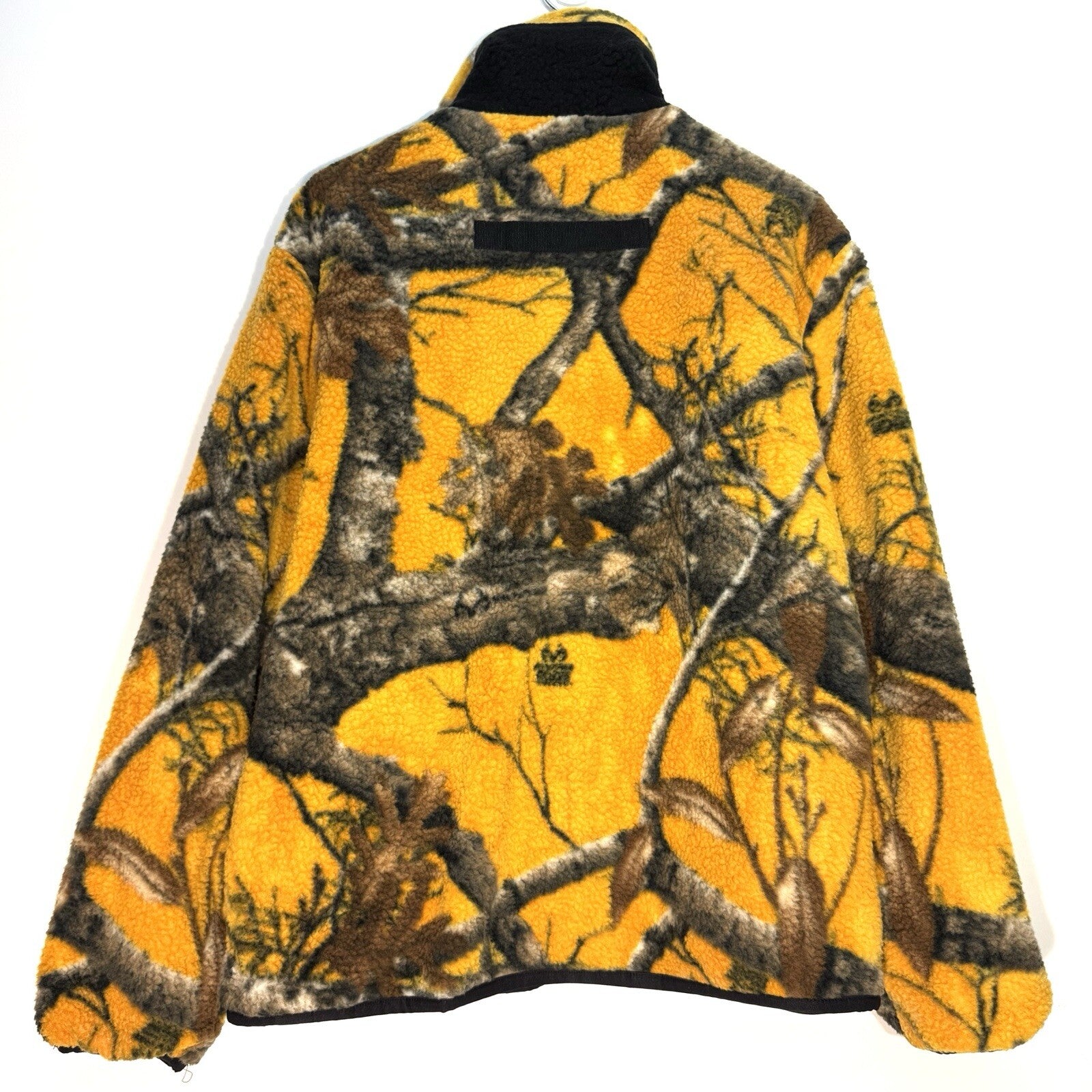MOOSE KNUCKLES x Post Malone Mens Realtree Sherpa Zip Up Jacket Yellow MSRP $595