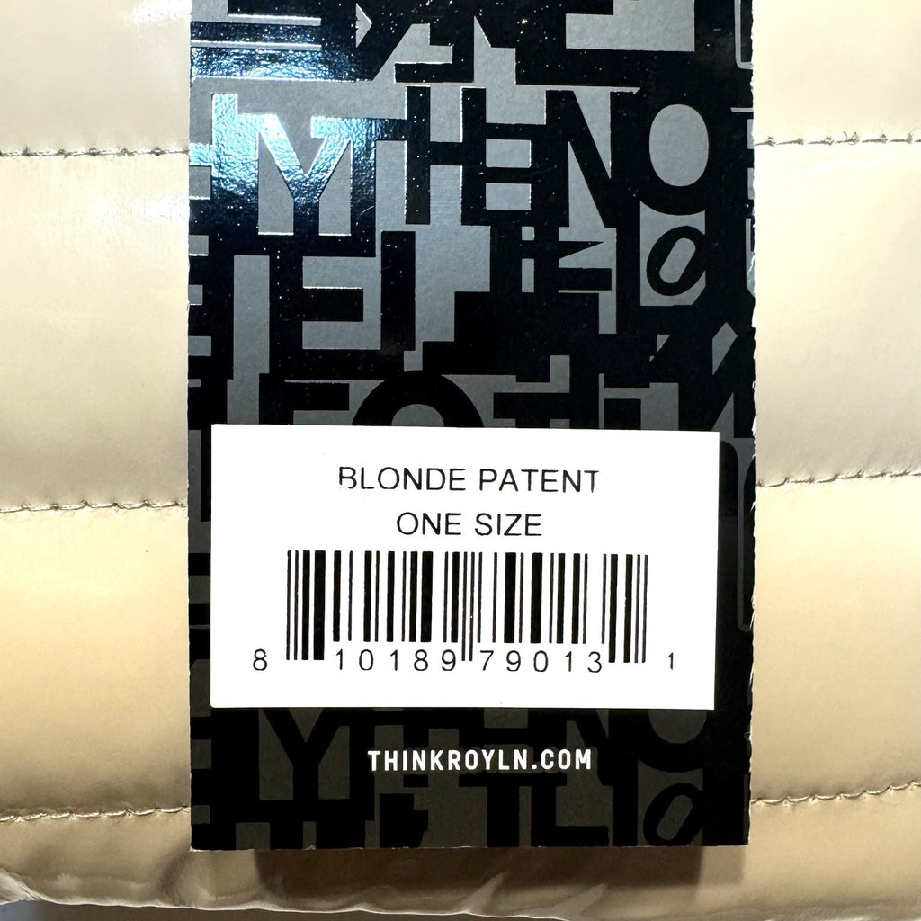 THINK ROYLN Bum Bag Shoulder Crossbody Patent Blonde Taupe (MSRP $98)