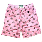ICE CREAM Billionaire Boys Club Cones N Bones Logo Swim Shorts Pink (MSRP $125)