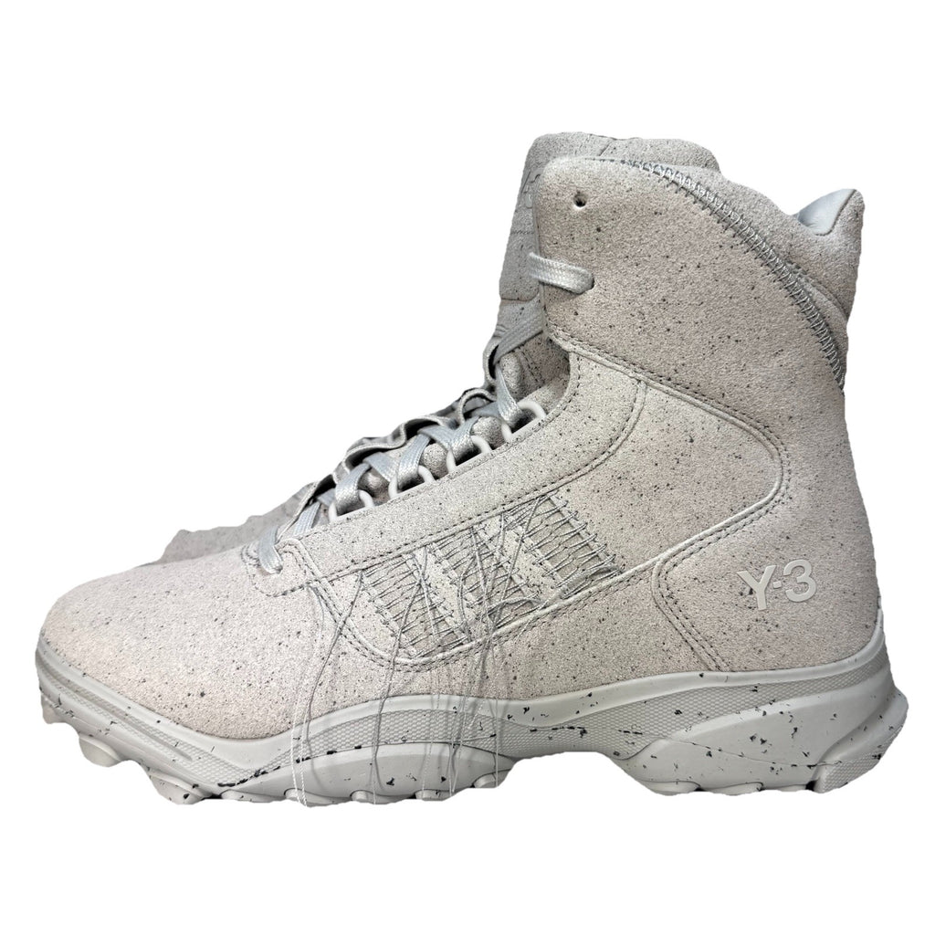 Y-3 Adidas Mens GSG9 Lace Up Suede High Top Sneaker Boots Carbon Grey -MSRP $400