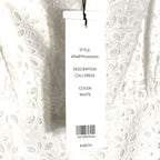 VERONICA BEARD Cali Eyelet Off Shoulder Maxi Dress White (MSRP $748)