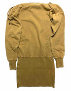 RETROFETE Darcy Zip Shoulder Sweatshirt Dress Light Brown XS (MSRP $365)