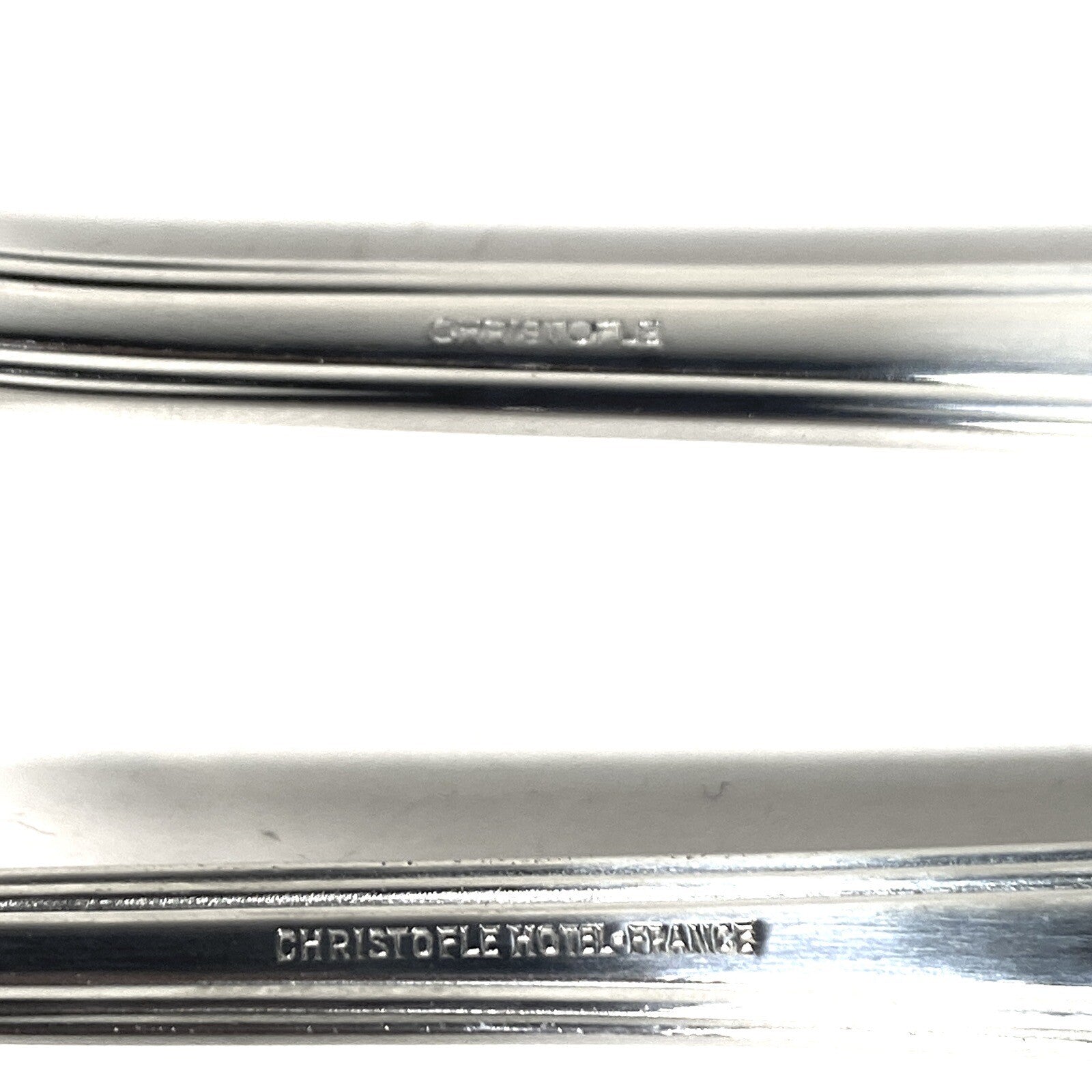 CHRISTOFLE Madison Hotel Stainless Dessert Fork & Teaspoon Set for 6 (MSRP $360)