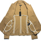 RAG & BONE Womens Slade Ponte Stretch Blazer Jacket Camel Tan (MSRP $495)