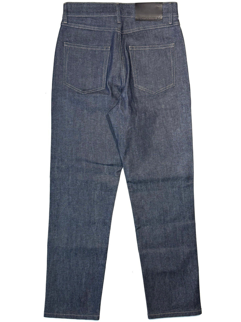 MAISON KITSUNE Womens Cropped Straight Japanese Denim Jeans Indigo (MSRP $230)