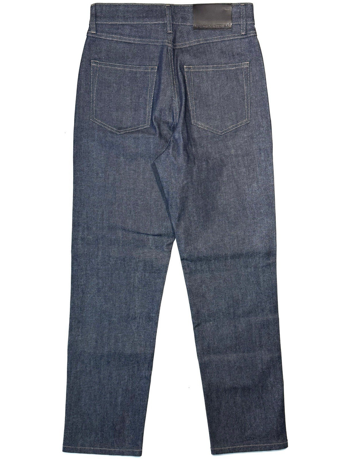 MAISON KITSUNE Womens Cropped Straight Japanese Denim Jeans Indigo (MSRP $230)