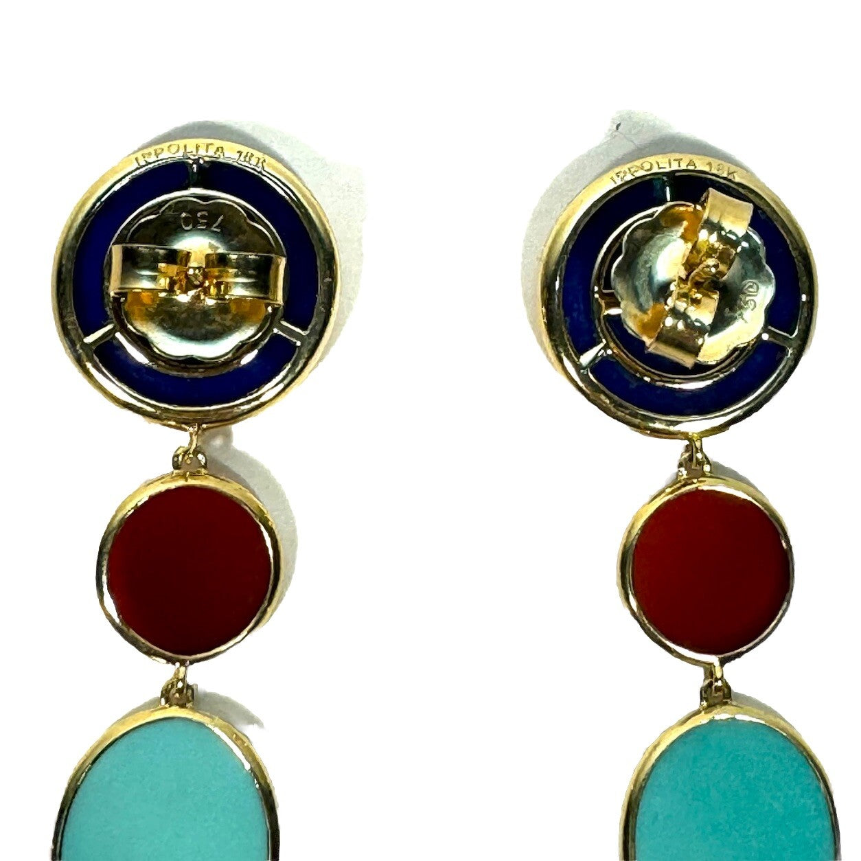 IPPOLITA 18K Gold Polished Rock Candy Drop Earrings (MSRP $2,695)