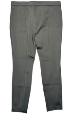 THEORY Womens HW Zip Polish Stretch Scuba Pants Deep Green 16 (MSRP $295)