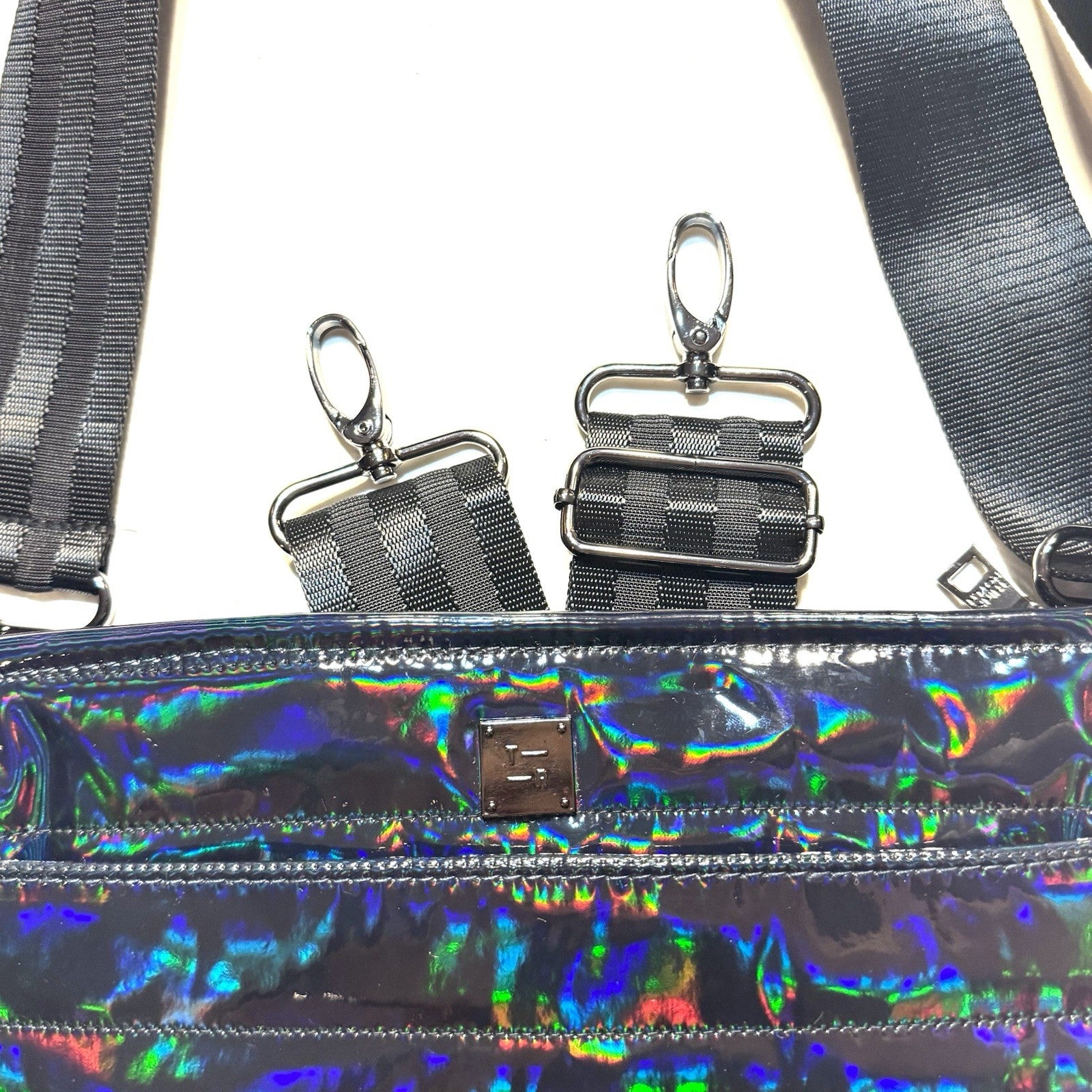 THINK ROYLN Bum Bag 2.0 Shoulder Crossbody Holographic Mirror Black (MSRP $108)