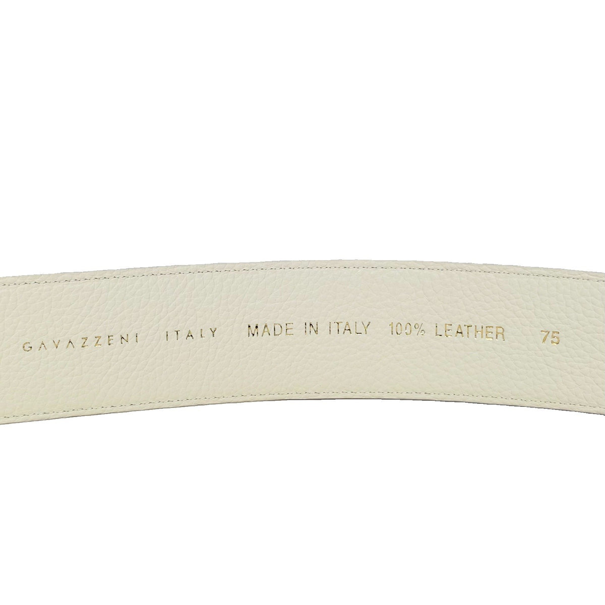 GAVAZZENI Womens Martina Buckle Leather Belt White XXS (MSRP $180)