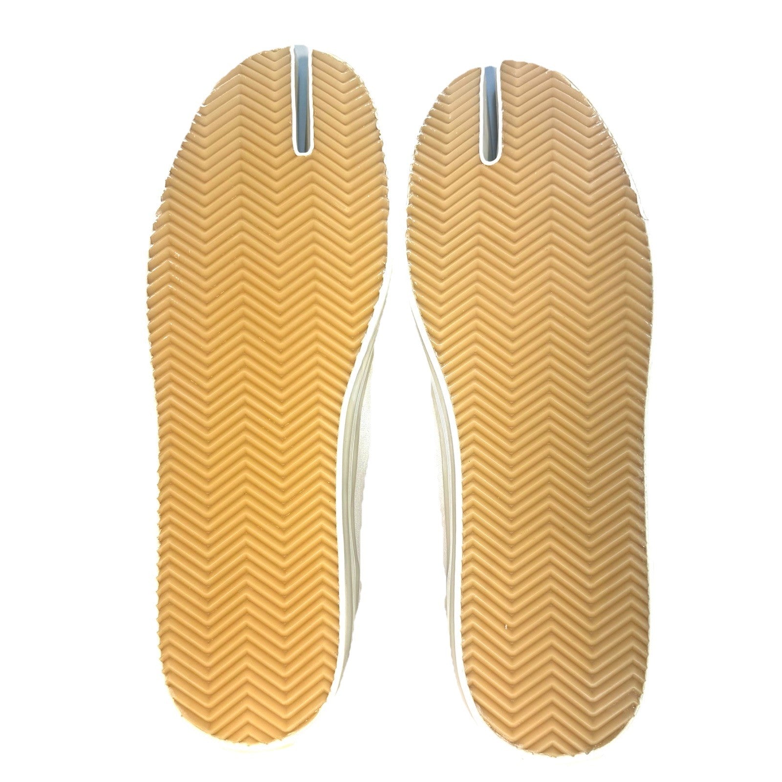 MAISON MARGIELA Mens Tabi On Deck Painted Mary Jane Sneakers White 43 -MSRP $650