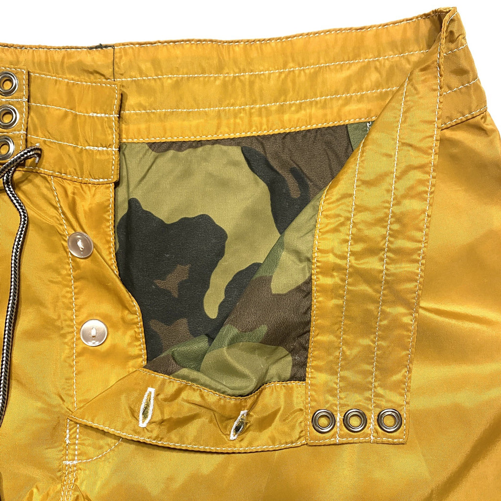 BIRDWELL For Todd Snyder Mens Beach Britches Swim Board Shorts Yellow -MSRP $168