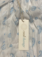 COOL CHANGE Womens Tasha Paisley Rayon Tunic Romper White Blue S