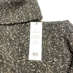 VERONICA BEARD Selleck Open Shoulder Mock Neck Sweater Charcoal Grey (MSRP $428)