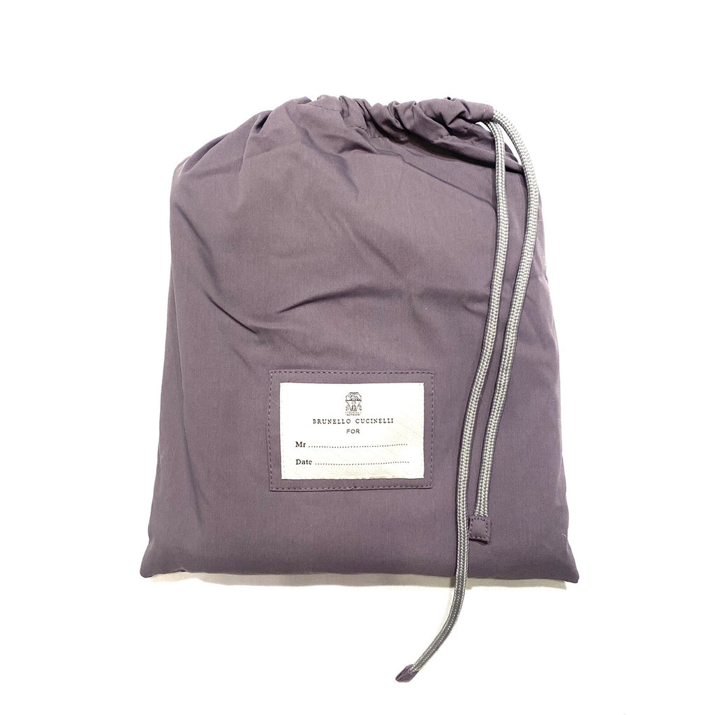 BRUNELLO CUCINELLI Mens Solid Logo Swim Shorts Trunks Purple (MSRP $545)