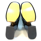MARC JACOBS The Kiki Ankle Platform Croc Embossed Boots Black (MSRP $550)