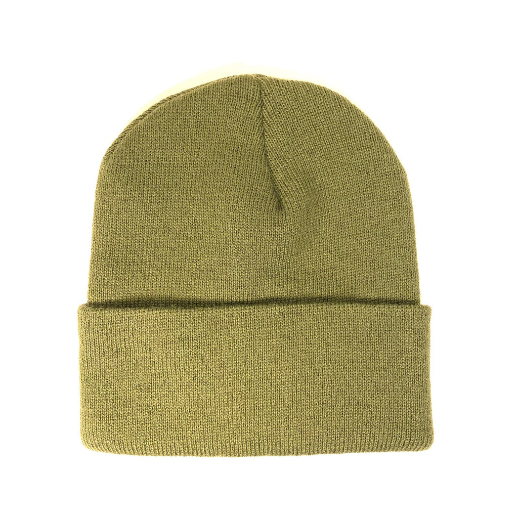 OCTOBERS VERY OWN OVO Knit Acrylic Beanie Cap Hat Olive Green 