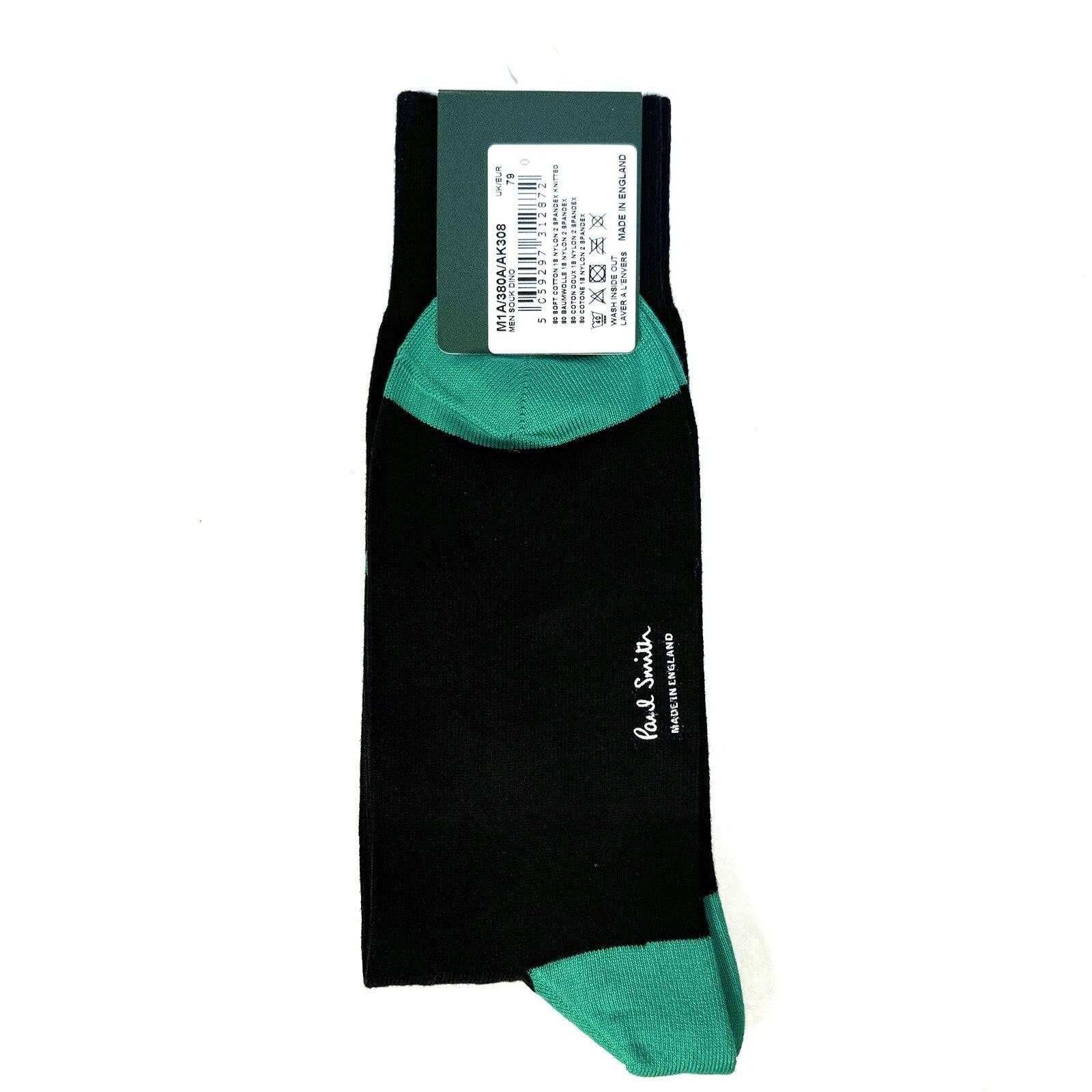 PAUL SMITH Mens Dino Socks Black O/S (MSRP $35)
