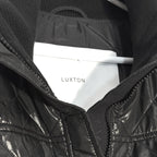 LUXTON Womens Quilted Ribbed Collar Ski Jumpsuit No. 1.2 Black M (MSRP $850)