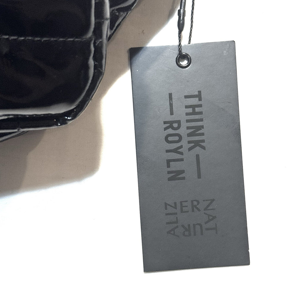 THINK ROYLN Triple Threat Sling Crossbody Bag Patent Black (MSRP $158)