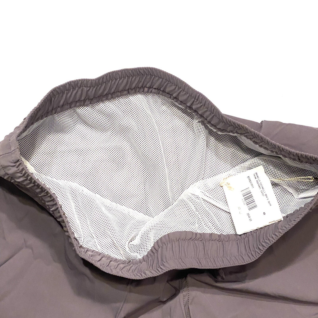 BRUNELLO CUCINELLI Mens Solid Logo Swim Shorts Trunks Purple (MSRP $545)