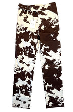 MIAOU Womens Lou Cow Print Belted Pants (MSRP $245)