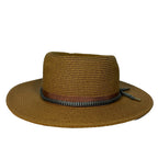 RAG & BONE Womens Somer Woven Straw Hat Bronze Brown L (MSRP $225)