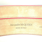 ALEXANDER MCQUEEN Womens Duke Calf Leather Double Wrap Belt Pink (MSRP $920)