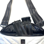 THINK ROYLN Little Runaway Sling Crossbody Waist Bag Patent White (MSRP $128)