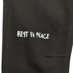 RtA Mens Bryant RIP Rest in Power Mid Rise Skinny Jeans Black 42 (MSRP $335)
