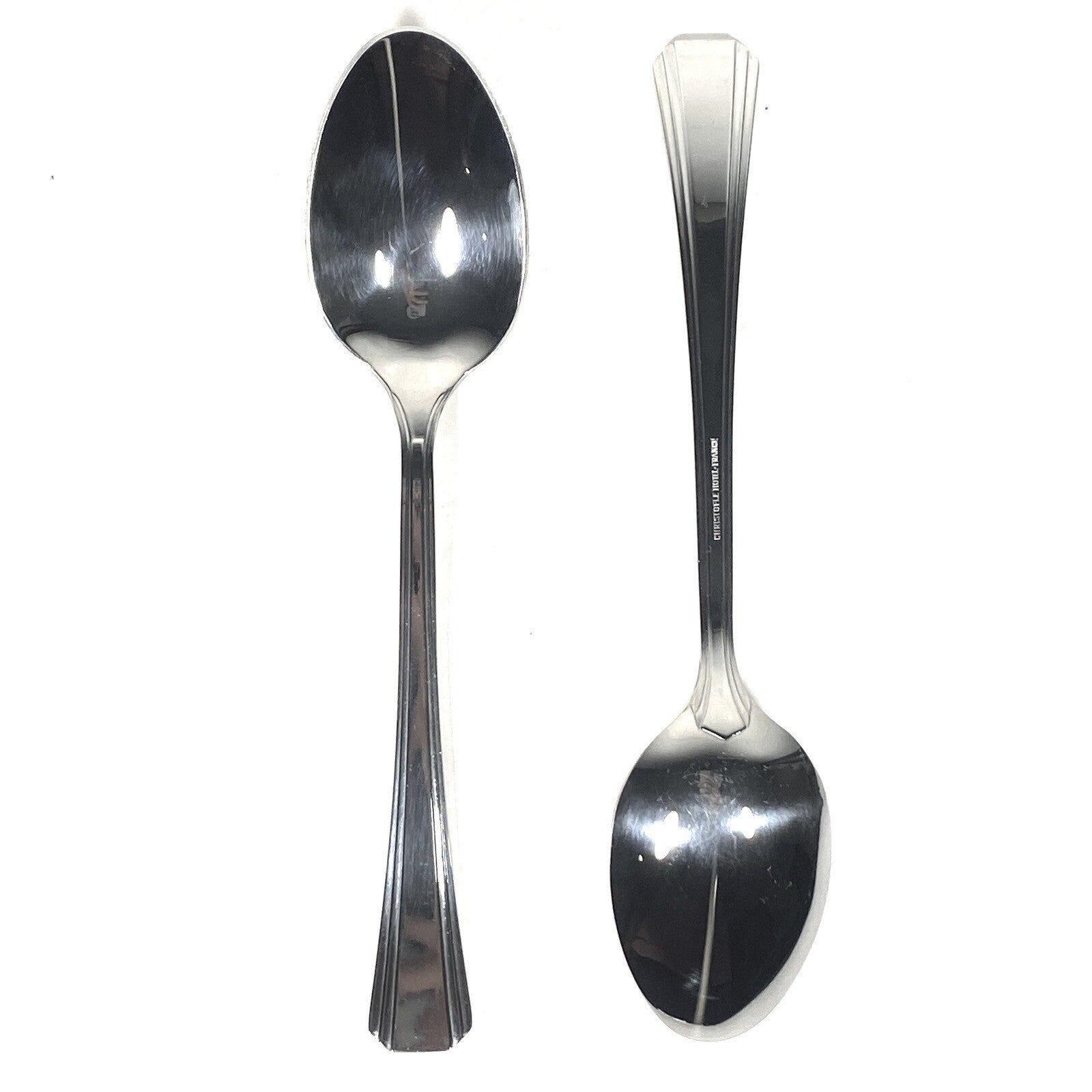 CHRISTOFLE Madison Hotel Collection Stainless Teaspoon Set of 2 (MSRP $50)