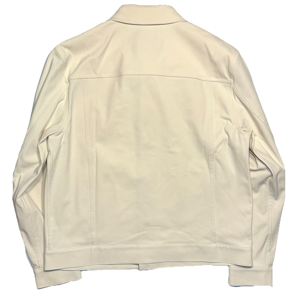 THEORY Mens River Neoteric Twill Button Front Jacket Ivory White XL (MSRP $325)