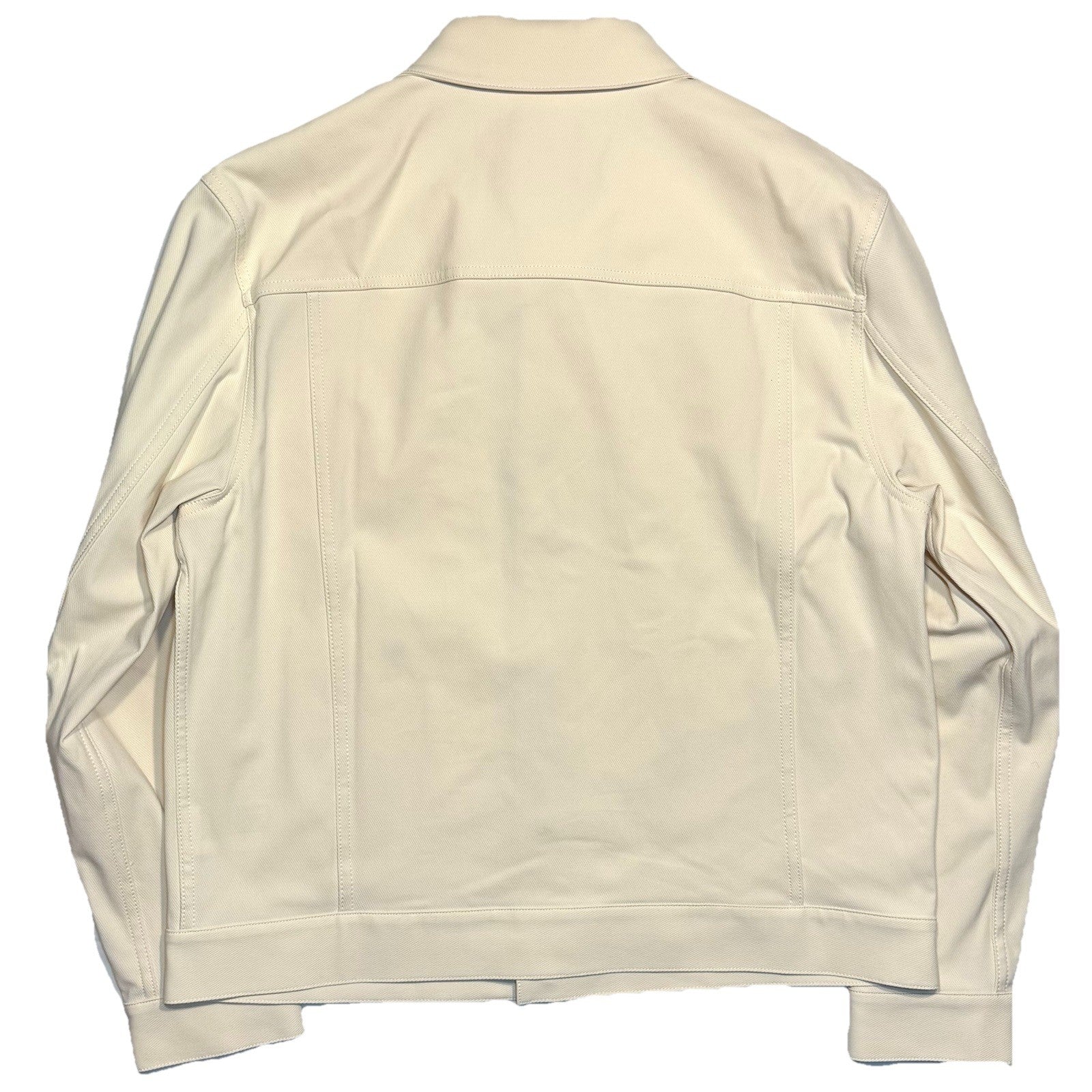 THEORY Mens River Neoteric Twill Button Front Jacket Ivory White XL (MSRP $325)