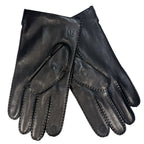 BRUNO MAGLI Mens Cashmere Lined Leather Touchscreen Gloves Black XL
