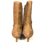 VERONICA BEARD Womens Lisa 45 Stretch Suede Heel Ankle Boots Hazel (MSRP $495)