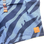 ICE CREAM Mens Concave Camo Tiger Stripe Shorts Federal Blue (MSRP $125)
