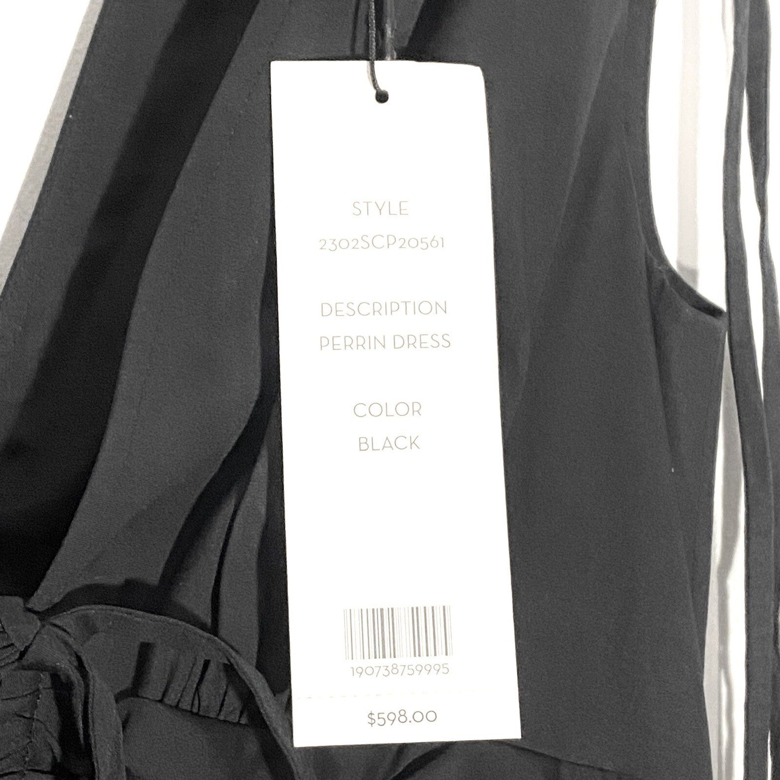 VERONICA BEARD Perrin Ruched Cotton Sleeveless Maxi Dress Black (MSRP $598)