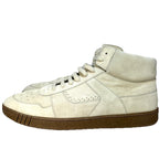 BALLY Mens Wiggles Suede Leather Mid Top Sneakers Dusty White 14 (MSRP $770)