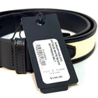RAG & BONE Womens Boyfriend Leather Antique Canvas Belt Black (MSRP $198)