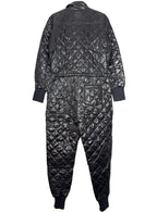 LUXTON Womens Original Quilted Ski Jumpsuit No. 1.2 Black (MSRP $850)