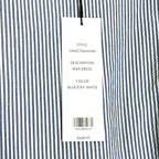 VERONICA BEARD Iker Seersucker Stripe Cutout Dress Blue (MSRP $548)