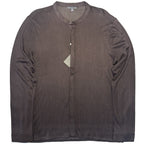 JOHN VARVATOS Mens Otavio Long Sleeve Woodgrain Shirt Espresso Brown (MSRP $398)