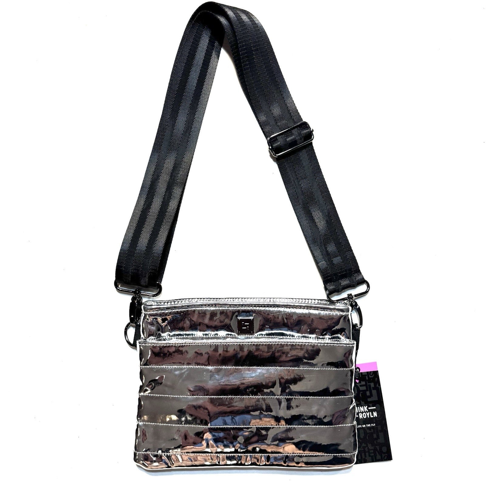 THINK ROYLN Bum Bag 2.0 Shoulder Crossbody Mirror Silver (MSRP $108)