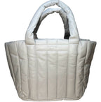 RAG & BONE Cloud Puff Leather Oversize Tote Bag Cream Ivory White (MSRP $495)
