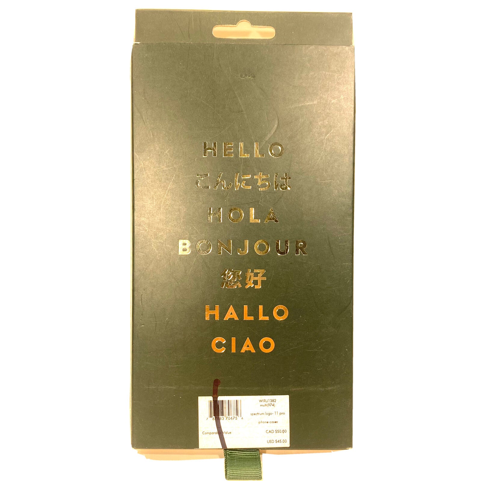 KATE SPADE Rainbow Spectrum Pride Logo iPhone 11 Pro Case (MSRP $45)