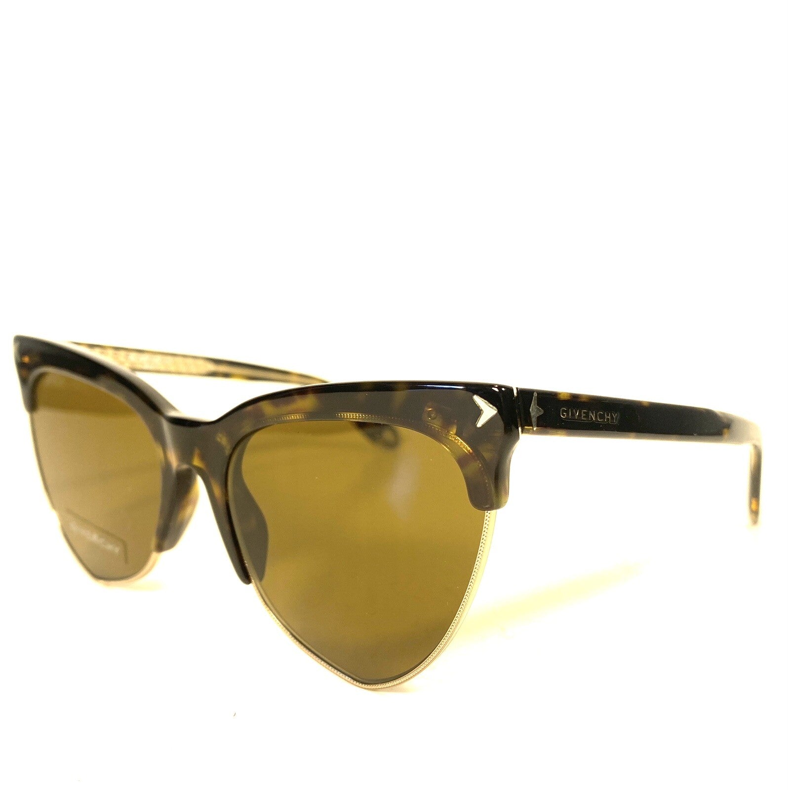 GIVENCHY Womens GV7078 08670 Cat Eye Sunglasses Brown (MSRP $450)