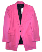 THEORY Womens Etiennette Stretch Wool Blazer Jacket Carnation Pink 16 -MSRP $475